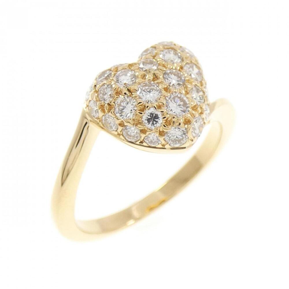 CARTIER Gold Diamond Heart Ring